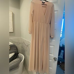 Lulu’s pale Pink Long Dress. Never worn.